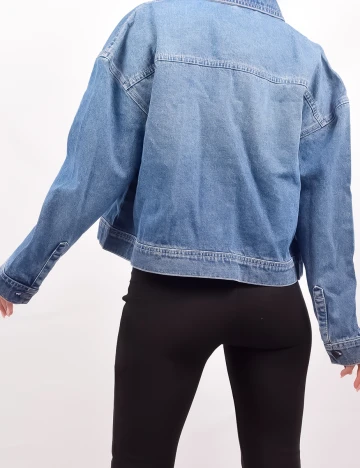 Geaca Noisy May, albastru denim, M