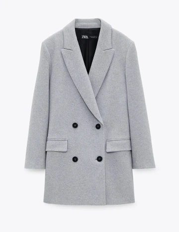 Palton Zara, gri, S