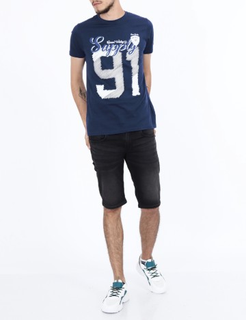 Tricou Milano Bulls, bleumarin
