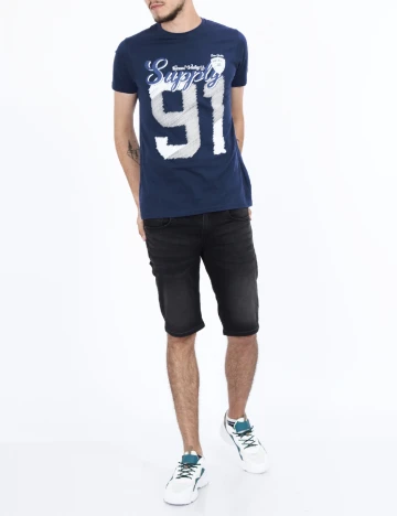 Tricou Milano Bulls, bleumarin