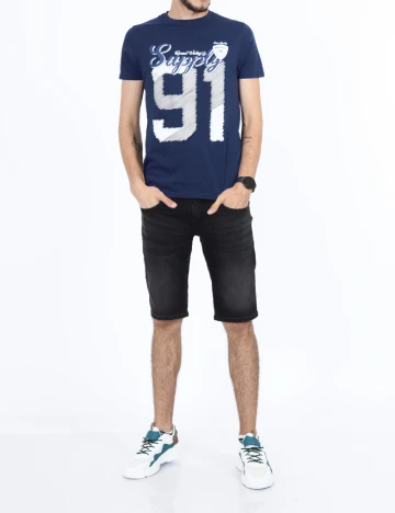 Tricou Milano Bulls, bleumarin