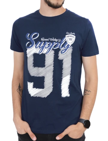 Tricou Milano Bulls, bleumarin