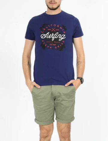 Tricou Milano Bulls, albastru Albastru