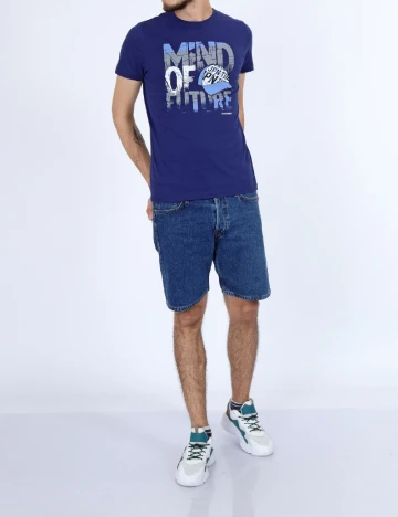 Tricou Milano Bulls, albastru Albastru