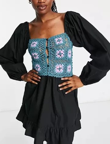 Rochie scurta ASOS, negru Negru