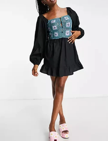 Rochie scurta ASOS, negru Negru