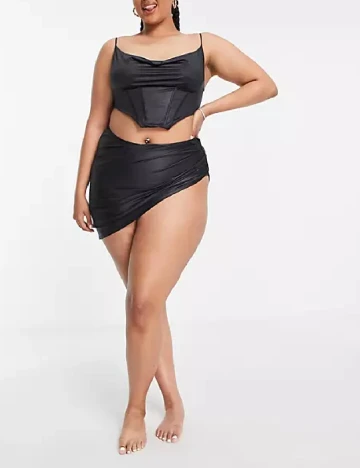 Top ASOS Curve, negru Negru