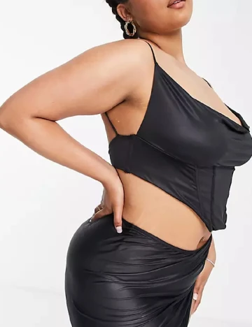 Top ASOS Curve, negru Negru