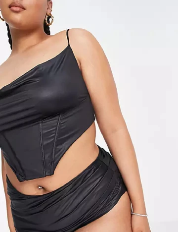 Top ASOS Curve, negru Negru