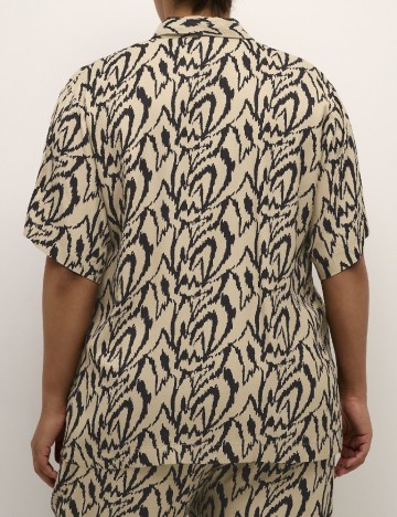 Camasa Kaffe Curve, crem