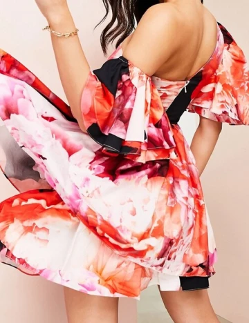 Rochie scurta ASOS, mix culori