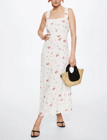 Rochie lunga Mango, alb