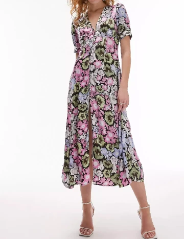 Rochie medie Top Shop, floral Floral print