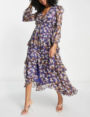 Rochie medie ASOS, albastru