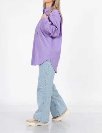 Camasa Oversize Kaffe, mov Mov