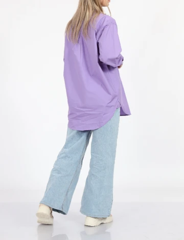 Camasa Oversize Kaffe, mov Mov