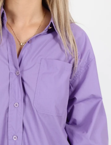 Camasa Oversize Kaffe, mov Mov