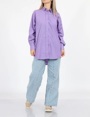 Camasa Oversize Kaffe, mov Mov