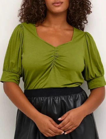 Bluza Kaffe Curve, verde Verde