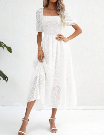 
						Rochie medie SHEIN, alb