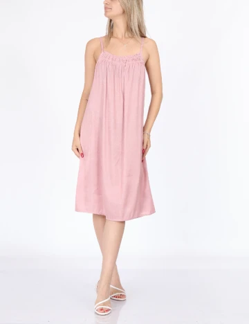 Rochie scurta Cream, roz