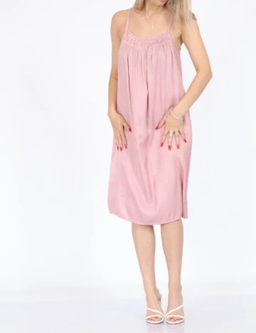 Rochie scurta Cream, roz