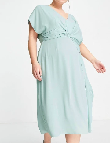 Rochie medie ASOS Curve, turcoaz Verde