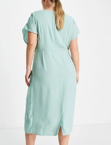 Rochie medie ASOS Curve, turcoaz Verde