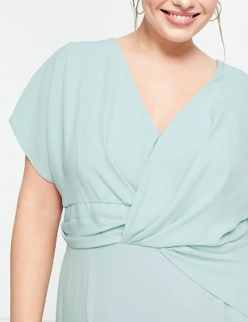 Rochie medie ASOS Curve, turcoaz Verde