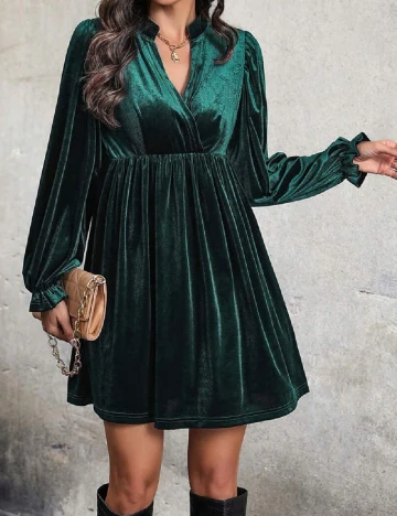 Rochie scurta SHEIN, verde