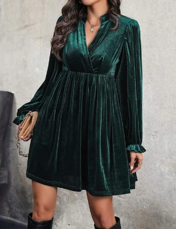Rochie scurta SHEIN, verde