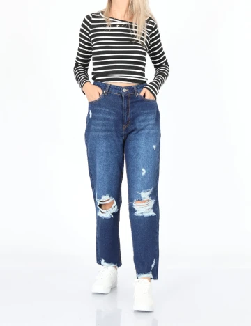 Bluza SHEIN, negru/alb