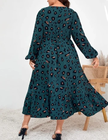 Rochie medie SHEIN CURVE, verde