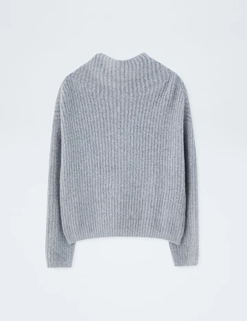 Pulover Pull&Bear, gri, M Gri