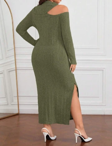 Rochie lunga SHEIN CURVE, verde