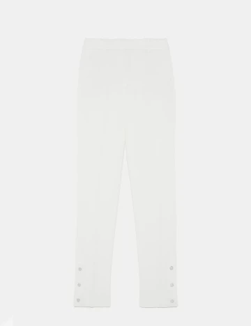 Pantaloni Zara, crem, M