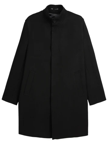 Palton Zara, negru, M Negru