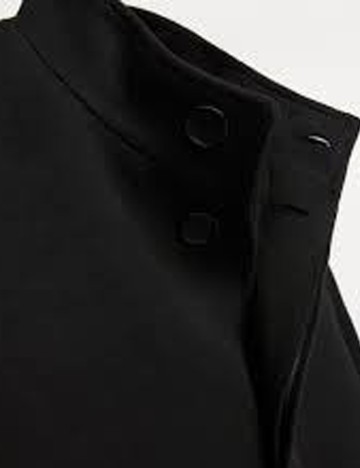 Palton Zara, negru, M