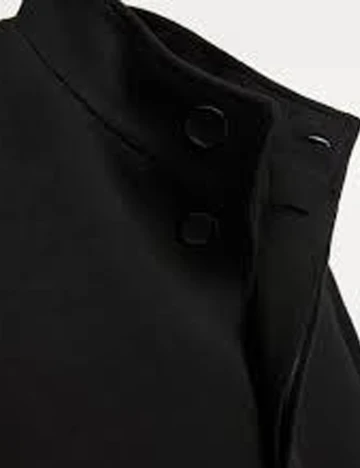 Palton Zara, negru, M Negru