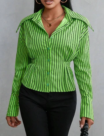 Camasa SHEIN, verde Verde
