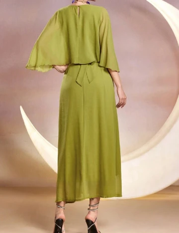 Rochie lunga SHEIN, verde Verde
