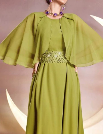 Rochie lunga SHEIN, verde Verde