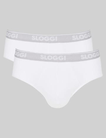 Set chiloti 2 perechi Sloggi by Triumph, alb