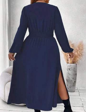 Rochie lunga SHEIN CURVE, bleumarin