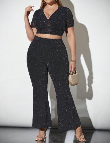 
						Pantaloni SHEIN CURVE, negru