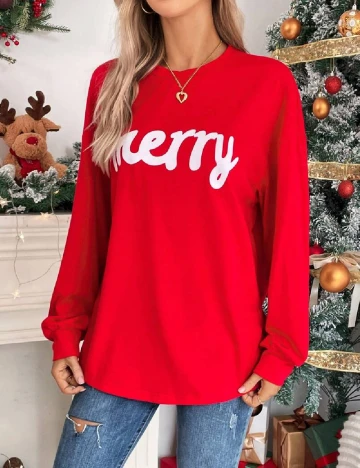 Bluza Emery Rose, rosu