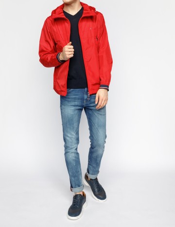 Geaca Tommy Hilfiger, rosu, S