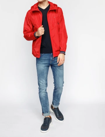 Geaca Tommy Hilfiger, rosu, S