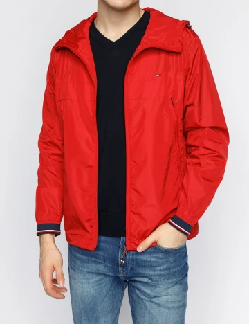 Geaca Tommy Hilfiger, rosu, S