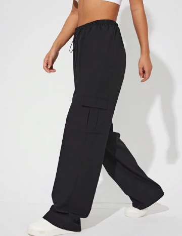 Pantaloni SHEIN, negru Negru